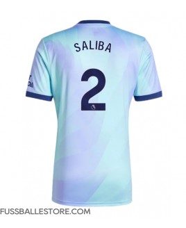 Günstige Arsenal William Saliba #2 3rd trikot 2024-25 Kurzarm